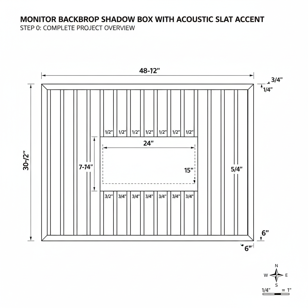 Backdrop /accent wall for behind the monitor