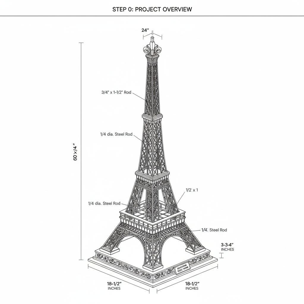 Eiffel Tower out of Wood