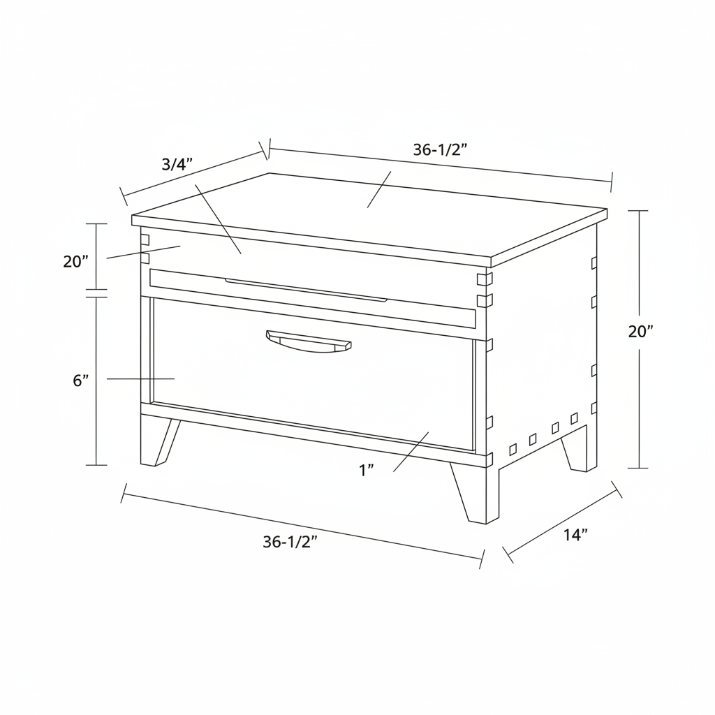 Japanese-style tool chest with hand-cut dovetails, featuring a sliding till and