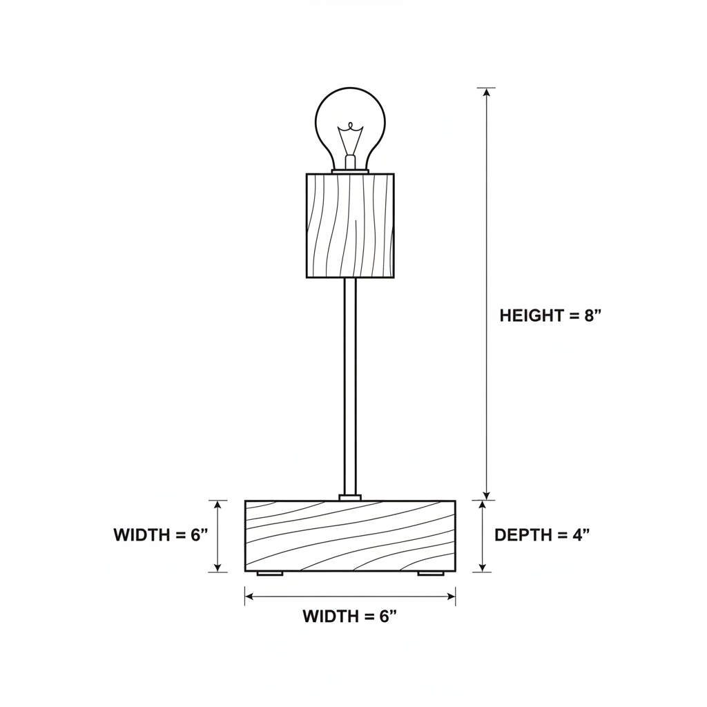 I want to build a Lamp, basic - with wood and steel