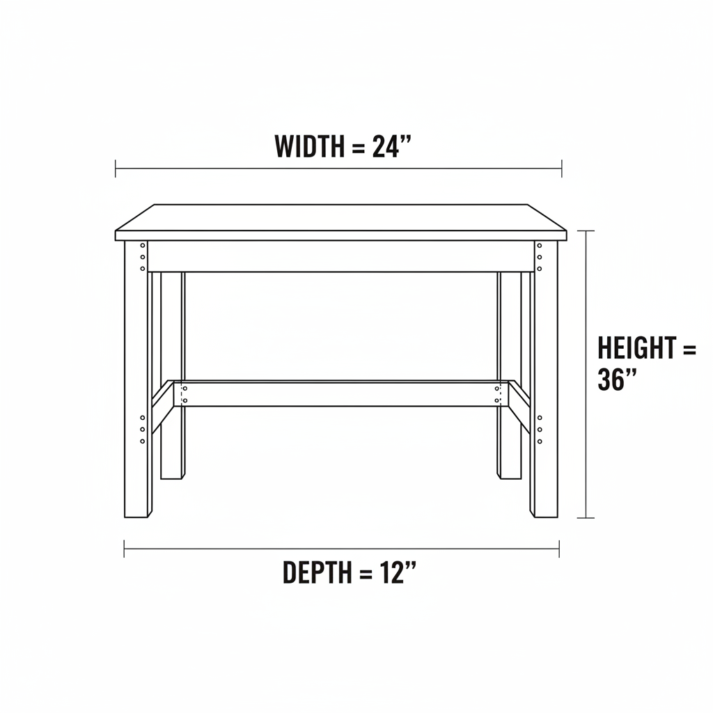 I want to build a basic desk for the garage