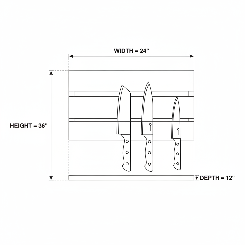 A knife holder / wall mount