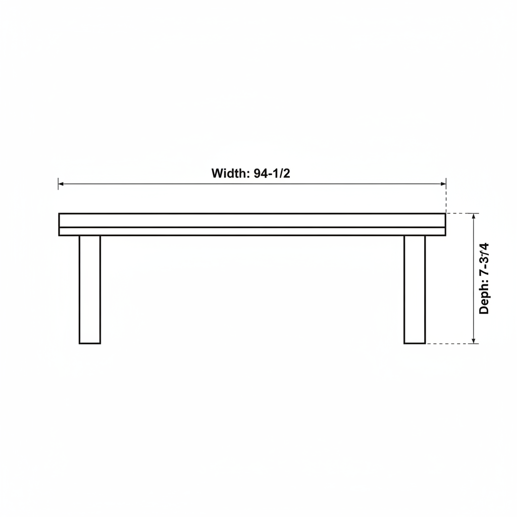 A narrow shelf to set behind my living room couch