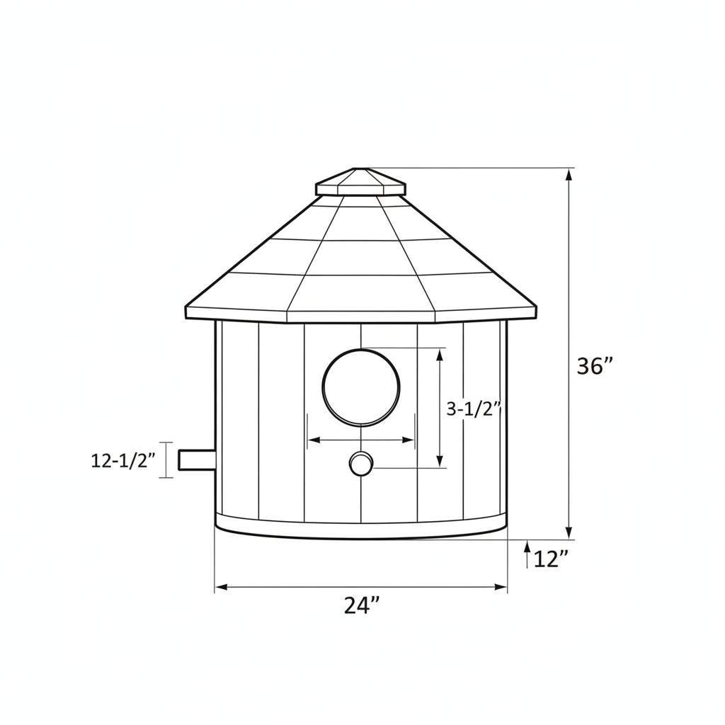 Round birdhouse