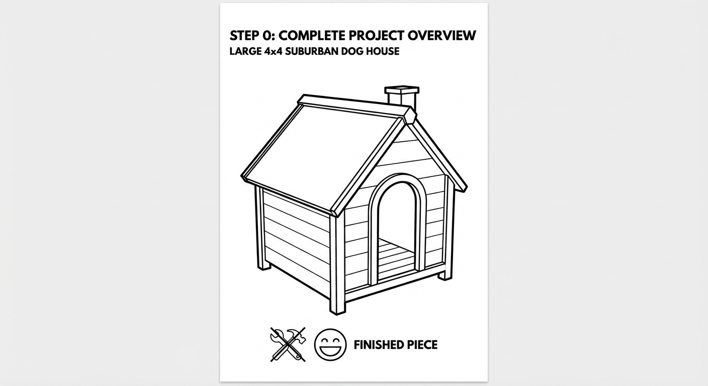 4x4x4 Large Dog House
