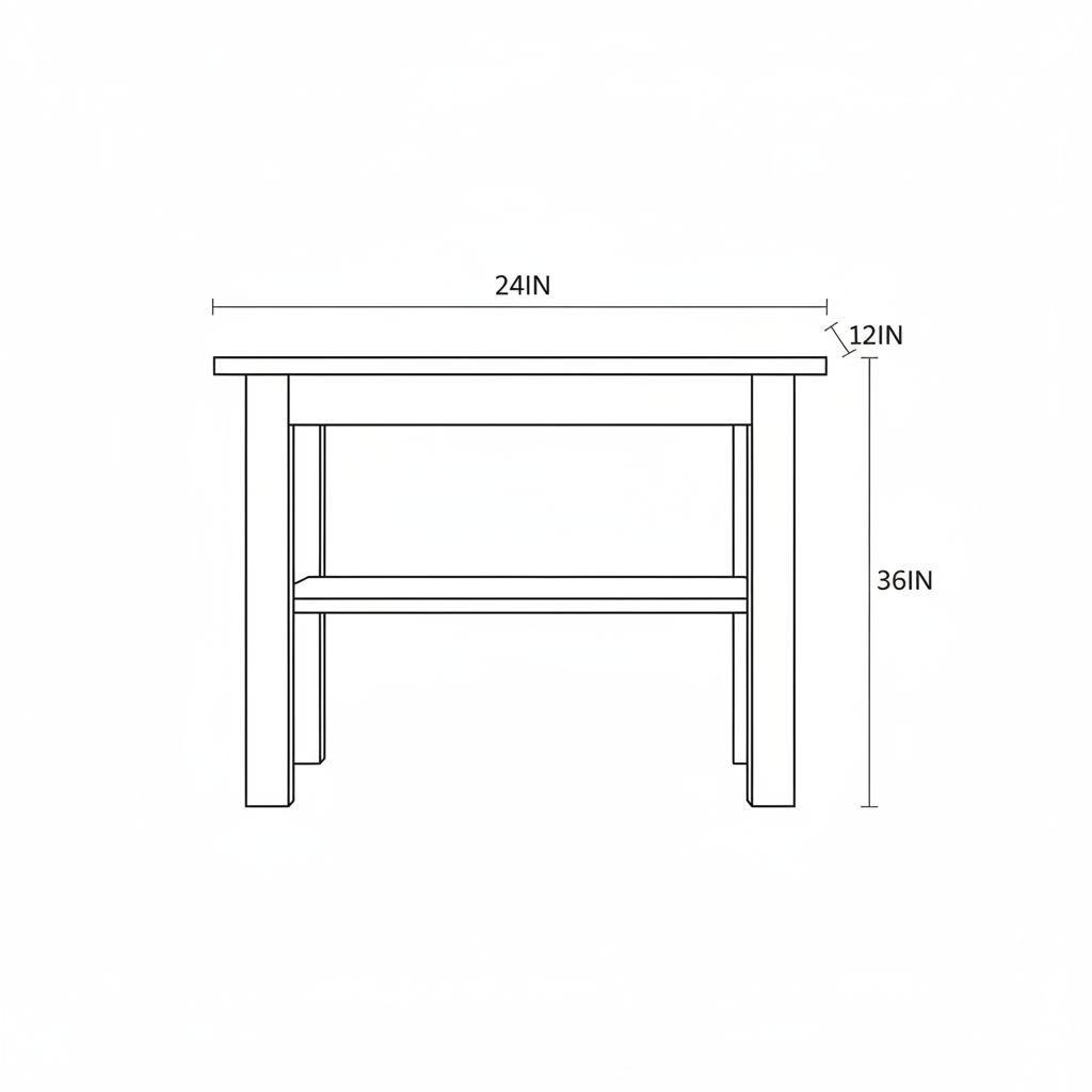 A teak end table