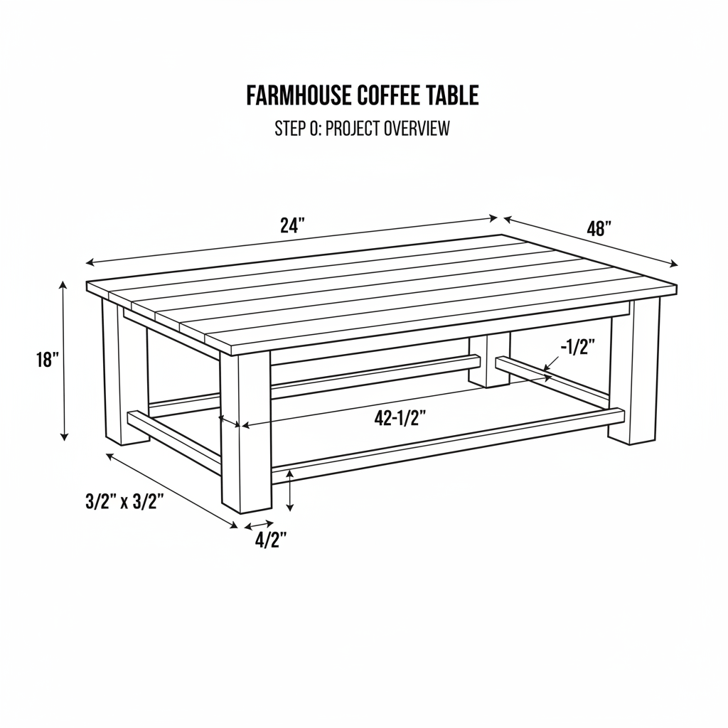 Farmhouse coffee table