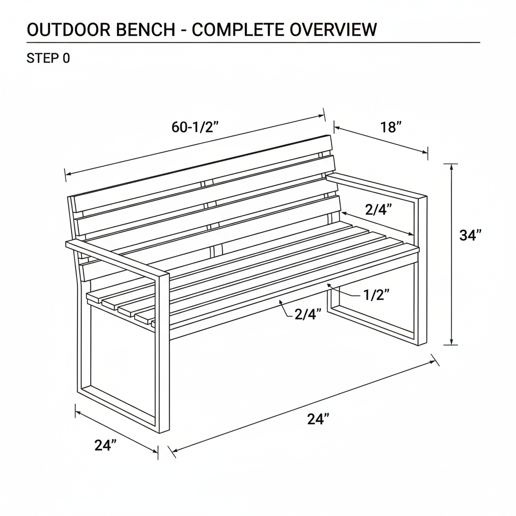 Steel frame outdoor bench with slatted wood seat