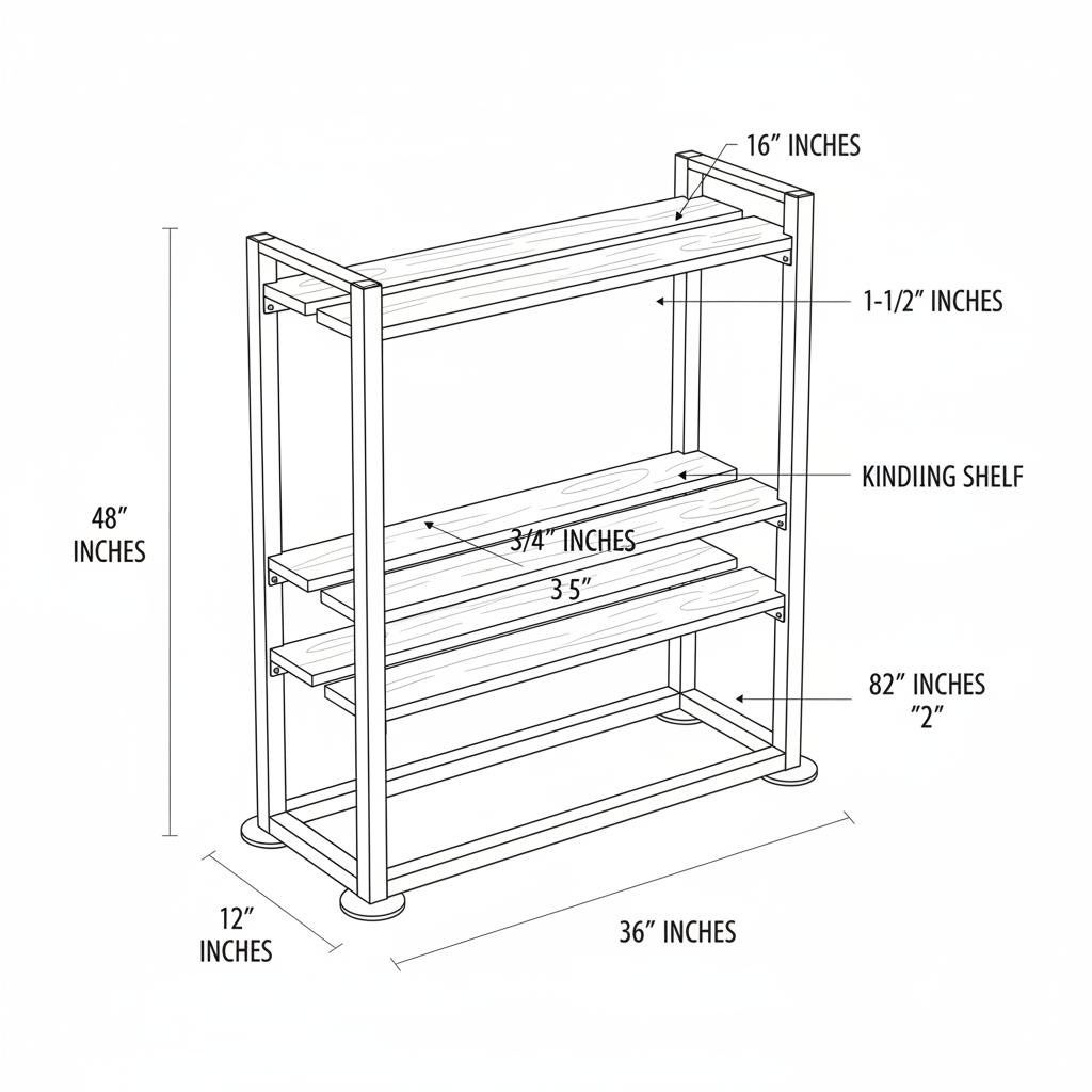 Steel and wood firewood rack with kindling shelf