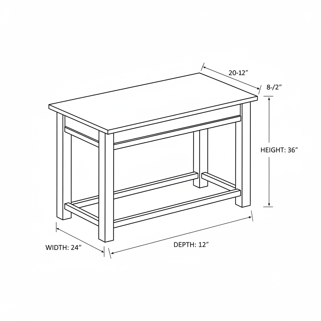 Dining table for 6 people