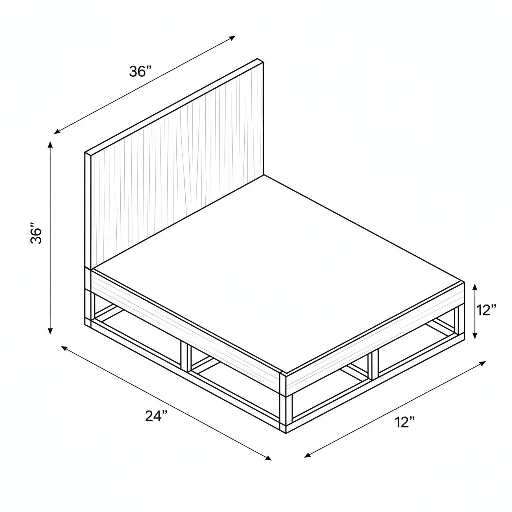 Floating king bed