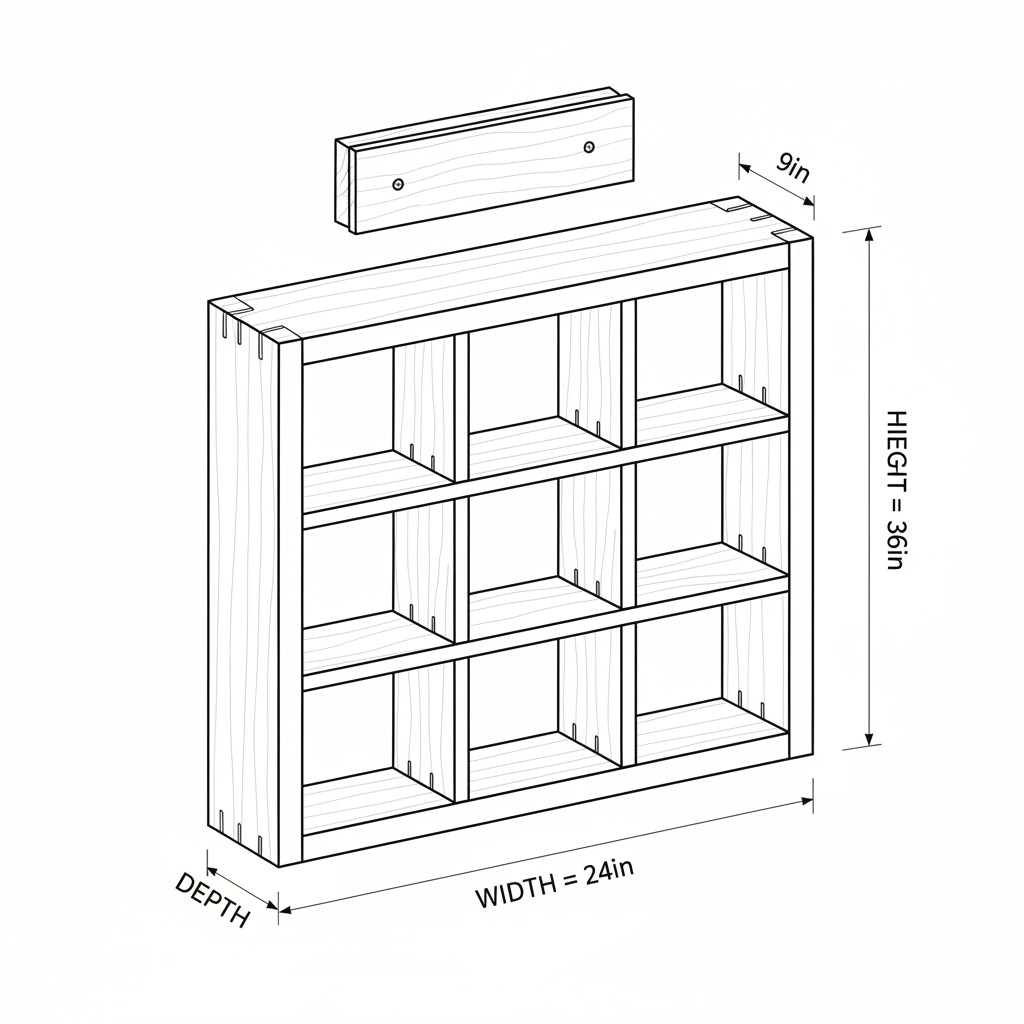 wood wall shelves for displaying a bunch of mugs