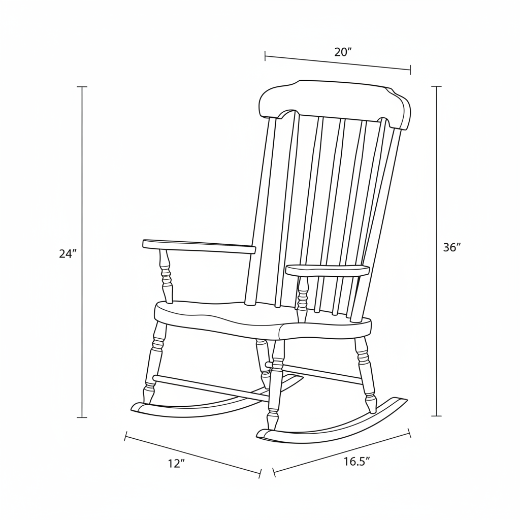 Traditional rocking chair