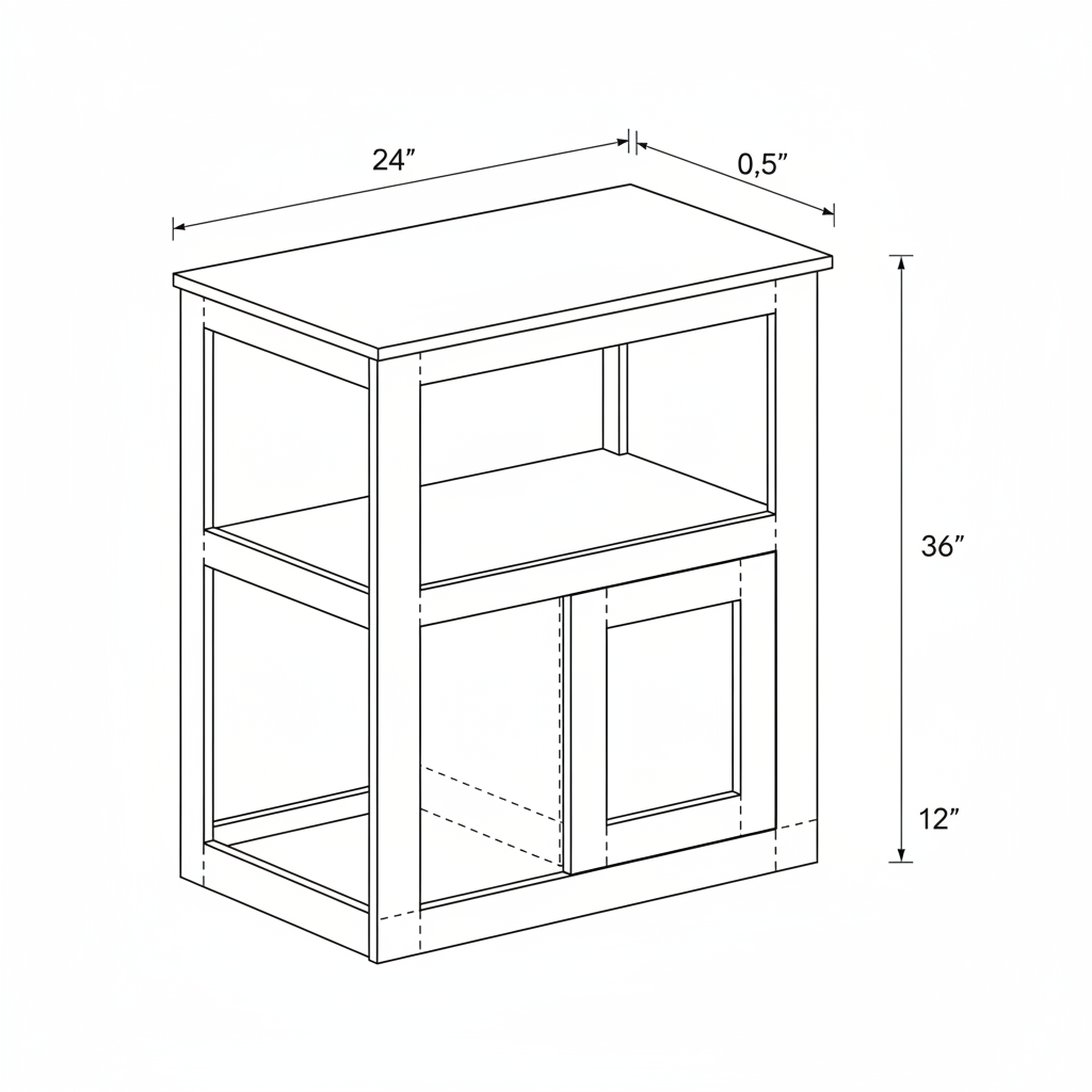 a stand for a fish aquarium