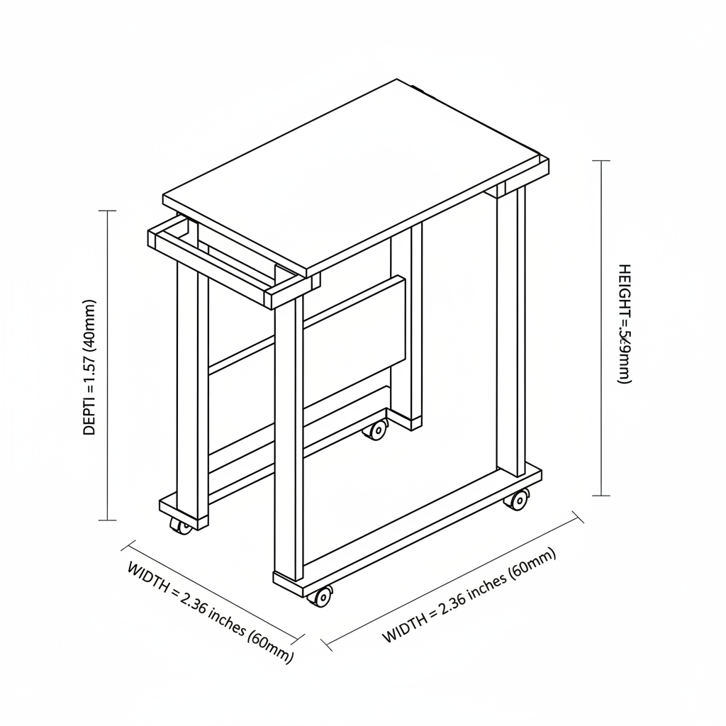 Bed table for invalid patient.