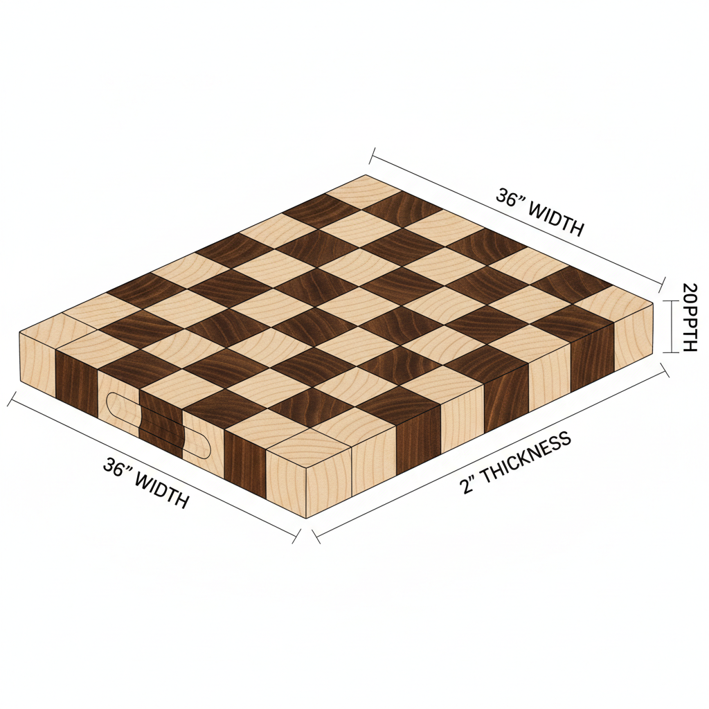 End grand beautiful pattern cutting board