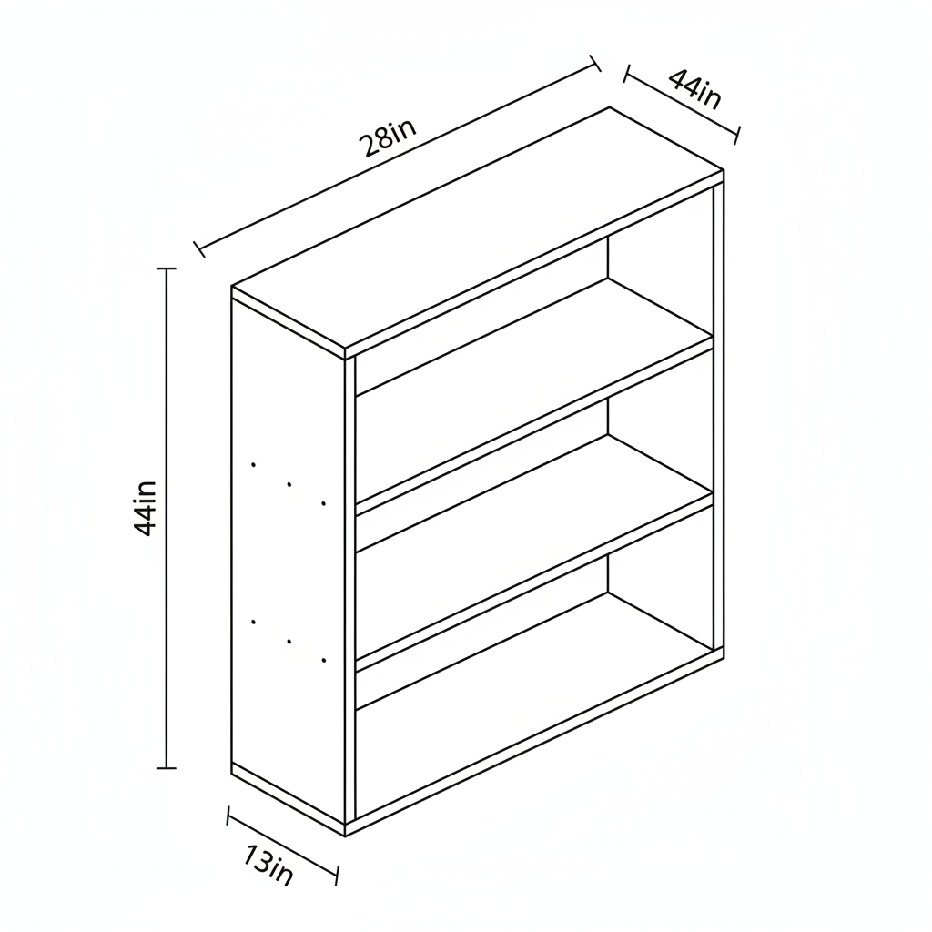 A bookshelf with three shelves maybe. Maybe cubes. Particleboard/mdf or plywood as I don’t see it being long term.