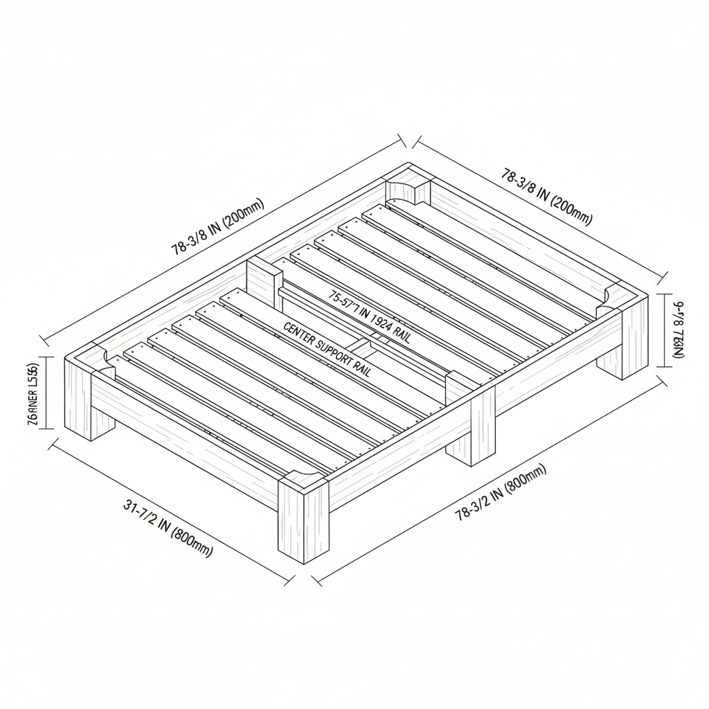 Simple flat sunbed made from 2x4 frame, 6x6 legs and 1x8 slats.