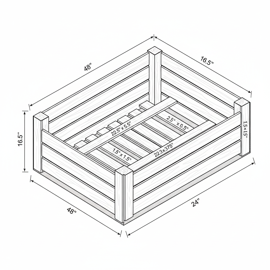 Outdoor cedar planter box for vegetables