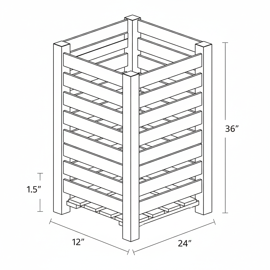 Milk Crate - old fashioned, out of wood.