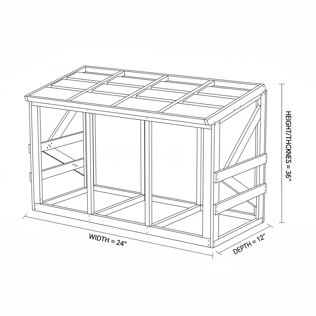 3-Compartment Outdoor Wheelie-Bin Storage Enclosure