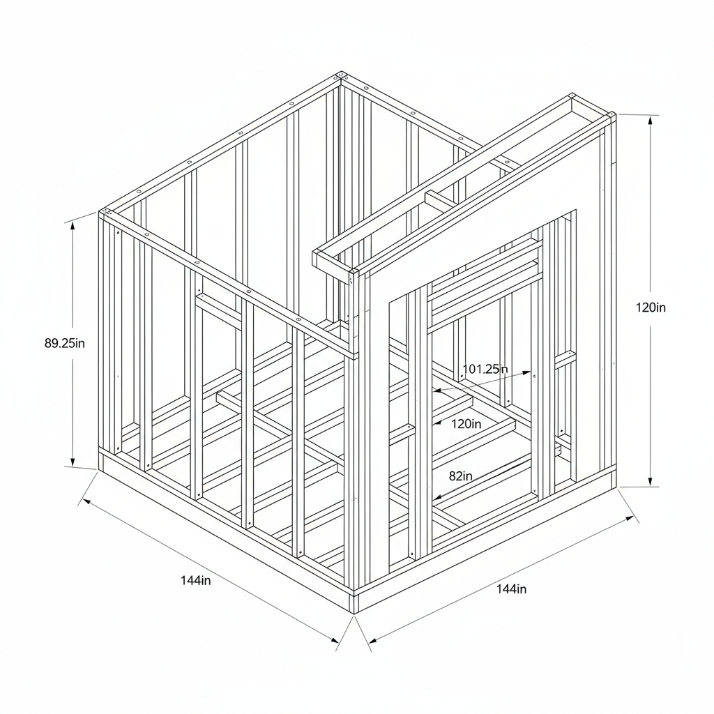12' x 6' x 10' cabin