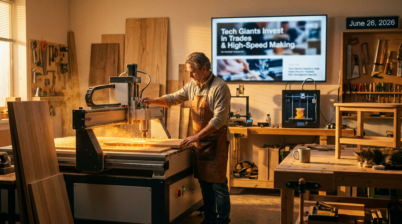 TigerDen Daily: Tech Giants Invest in Trades & High-Speed Making (June 26, 2026)