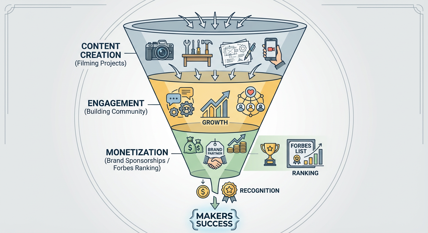 The Maker-Influencer Lifecycle: Content Creation to Brand Collaboration