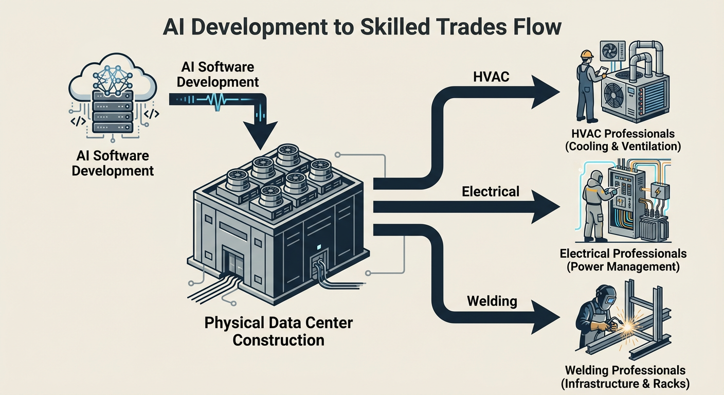 How AI Data Center Growth Drives Trade Labor Demand