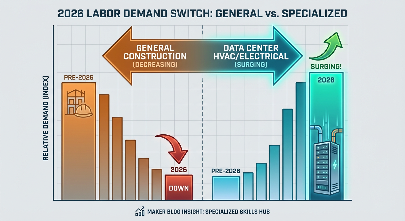 Surge in HVAC and Electrical demand driven by Data Center construction vs. residential trends