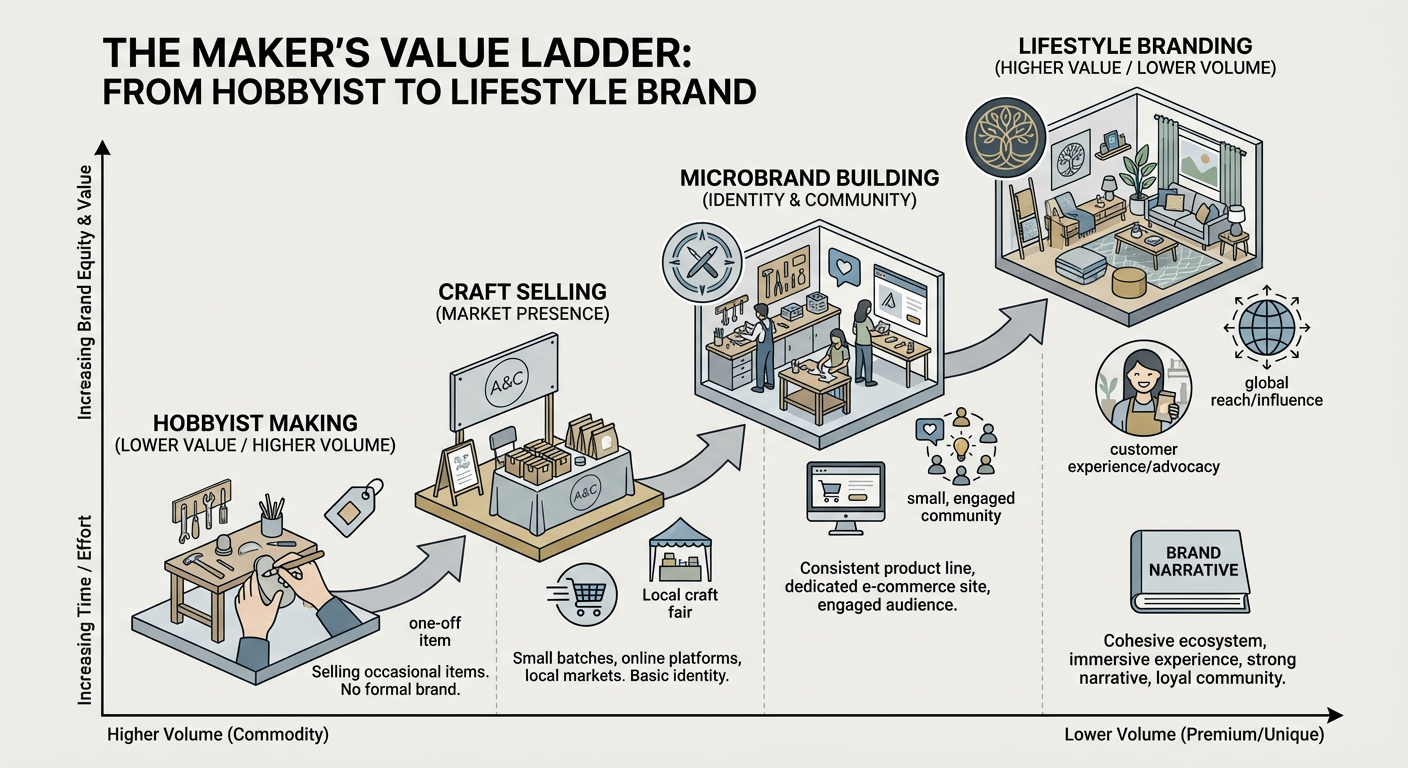 The Value Ladder: Moving from a hobbyist seller to a lifestyle brand