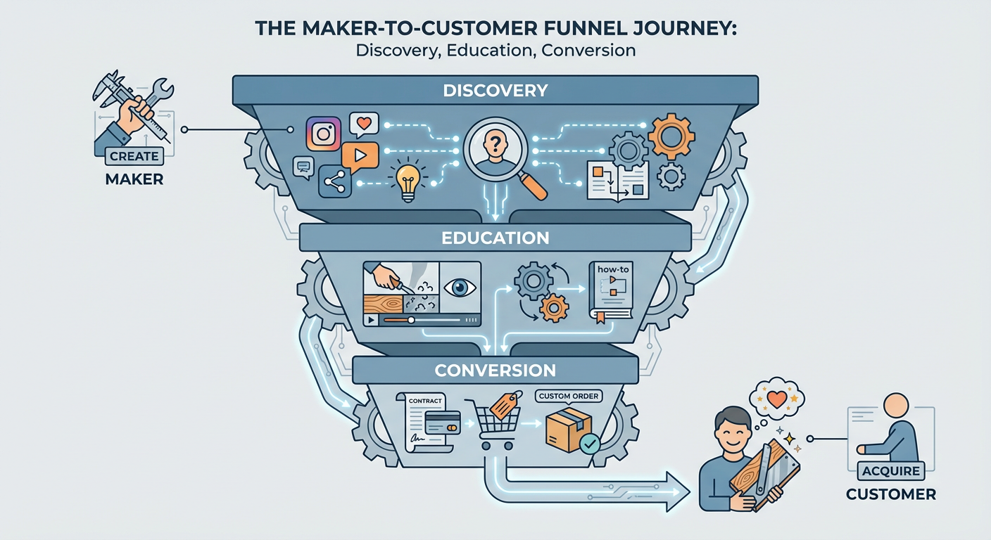 Anatomy of a Sales Funnel for a Custom Furniture Maker
