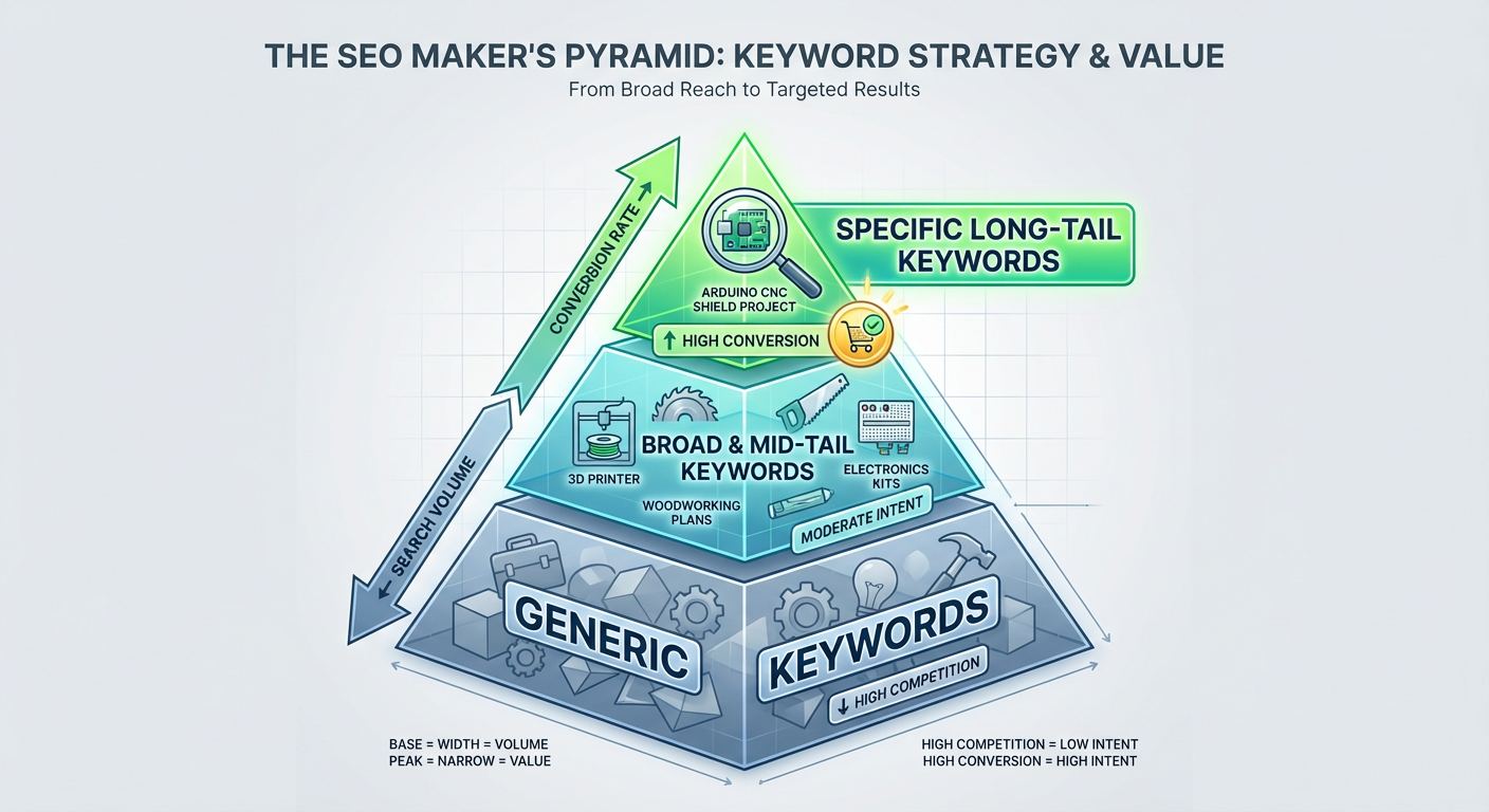 The 'Long-Tail' keyword strategy for handmade goods