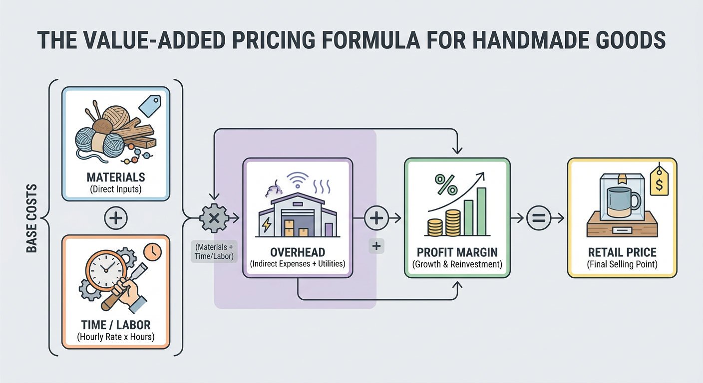 The Value-Added Pricing Formula for handmade goods