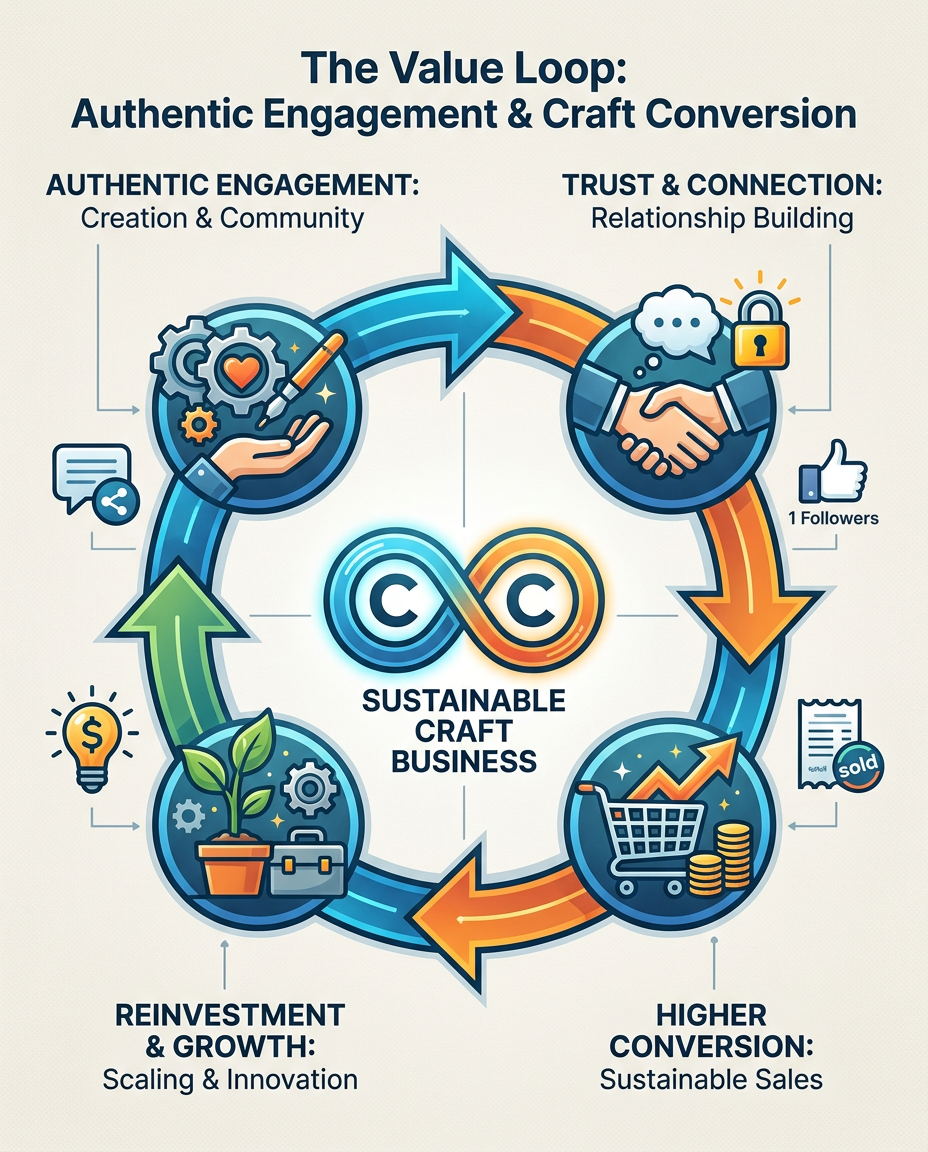 The Value Loop: How authentic engagement leads to higher conversion rates for craft businesses