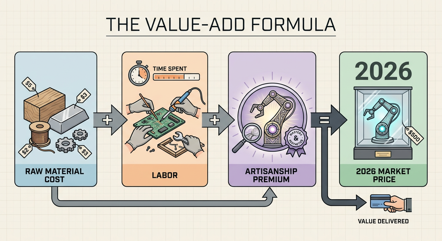 The Value-Add Formula: Raw Material Cost + Labor + Artisanship Premium = 2026 Market Price