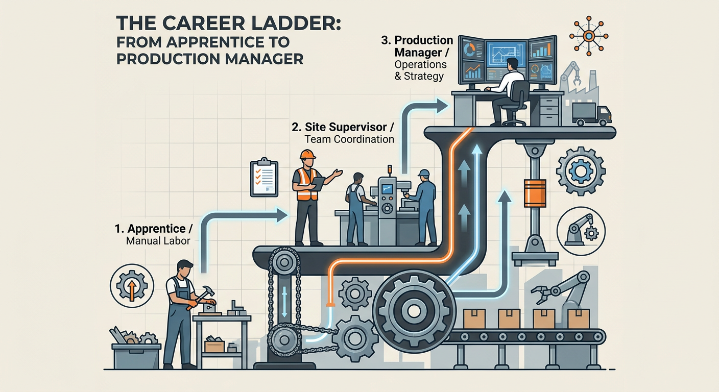 The Career Ladder from Apprentice to Production Manager