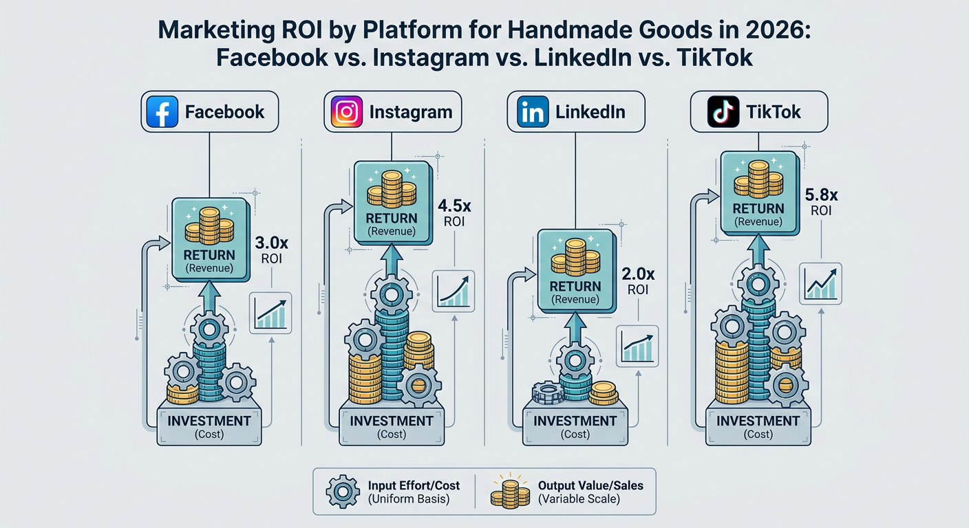 Marketing ROI by Platform for Handmade Goods in 2026