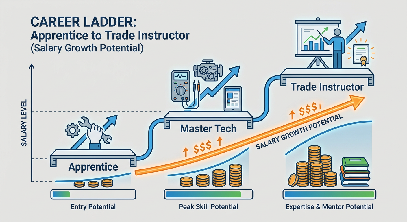 The Career Ladder from Apprentice to Trade Instructor