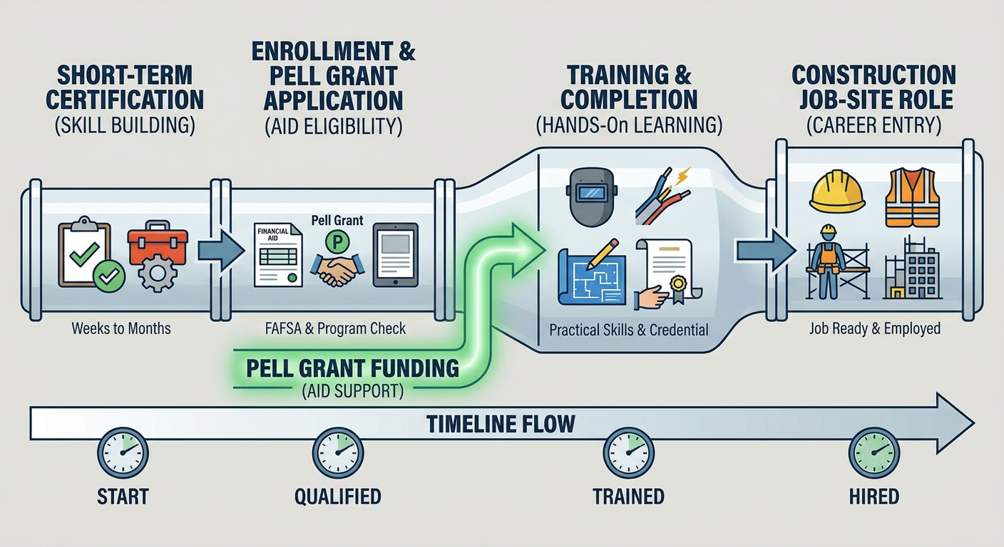 The path from short-term certification to a construction job-site role