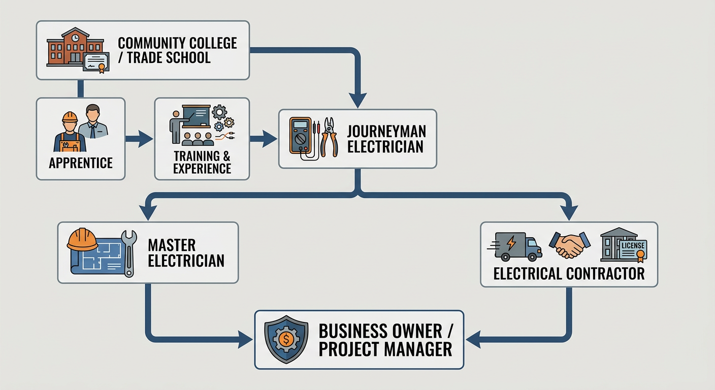 The Electrical Career Ladder: From Apprentice to Master Contractor