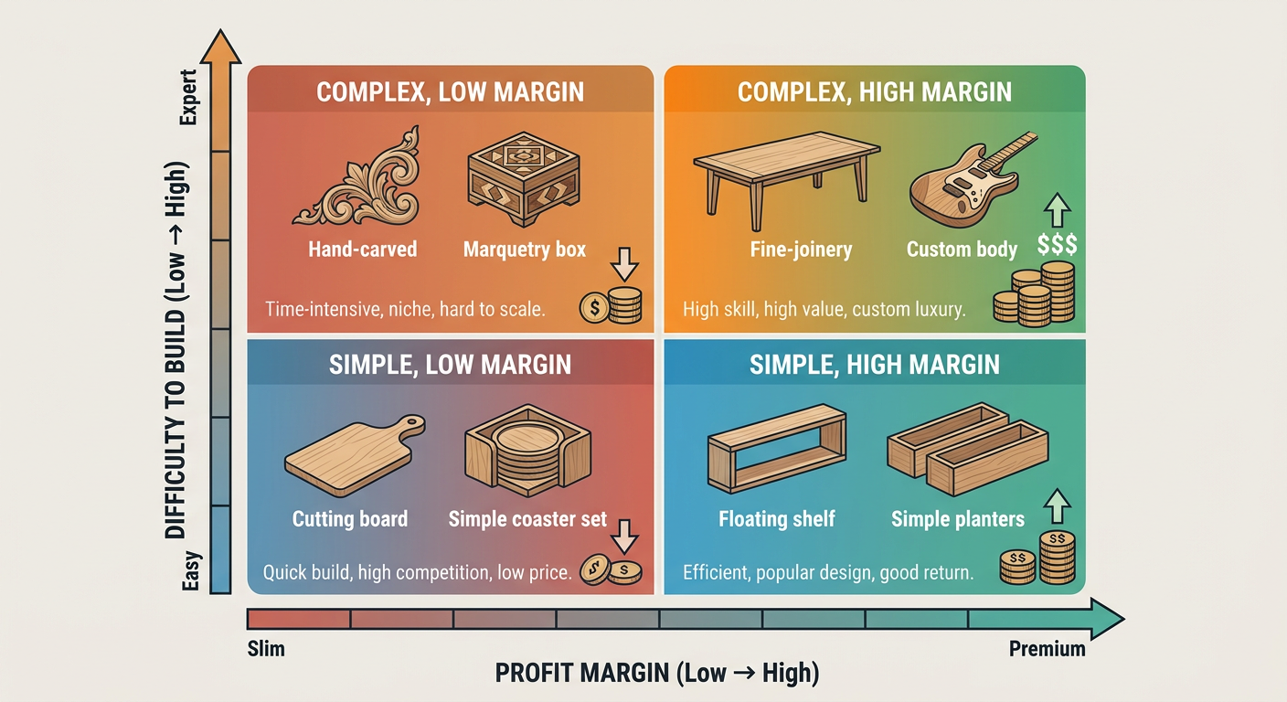 The Value-Add Matrix: Low Material Cost vs. High Perceived Value for Maker Projects