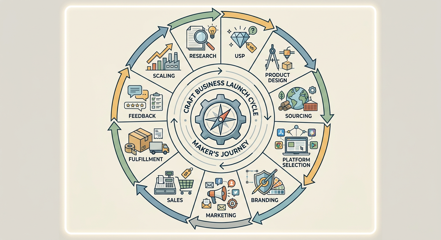 The 11-Step Maker-to-Mogul Business Flowchart