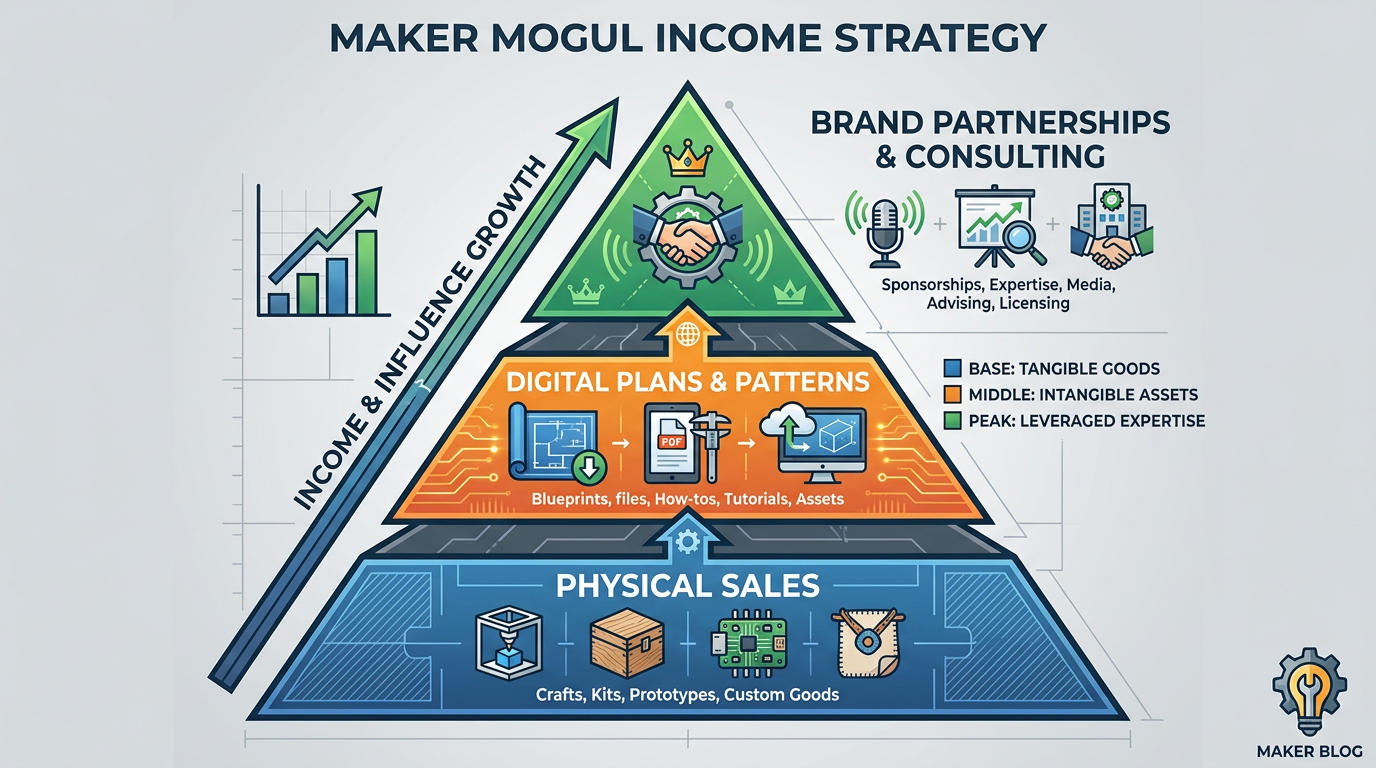 The Maker Revenue Funnel: Physical Goods vs. Digital Products vs. Consulting
