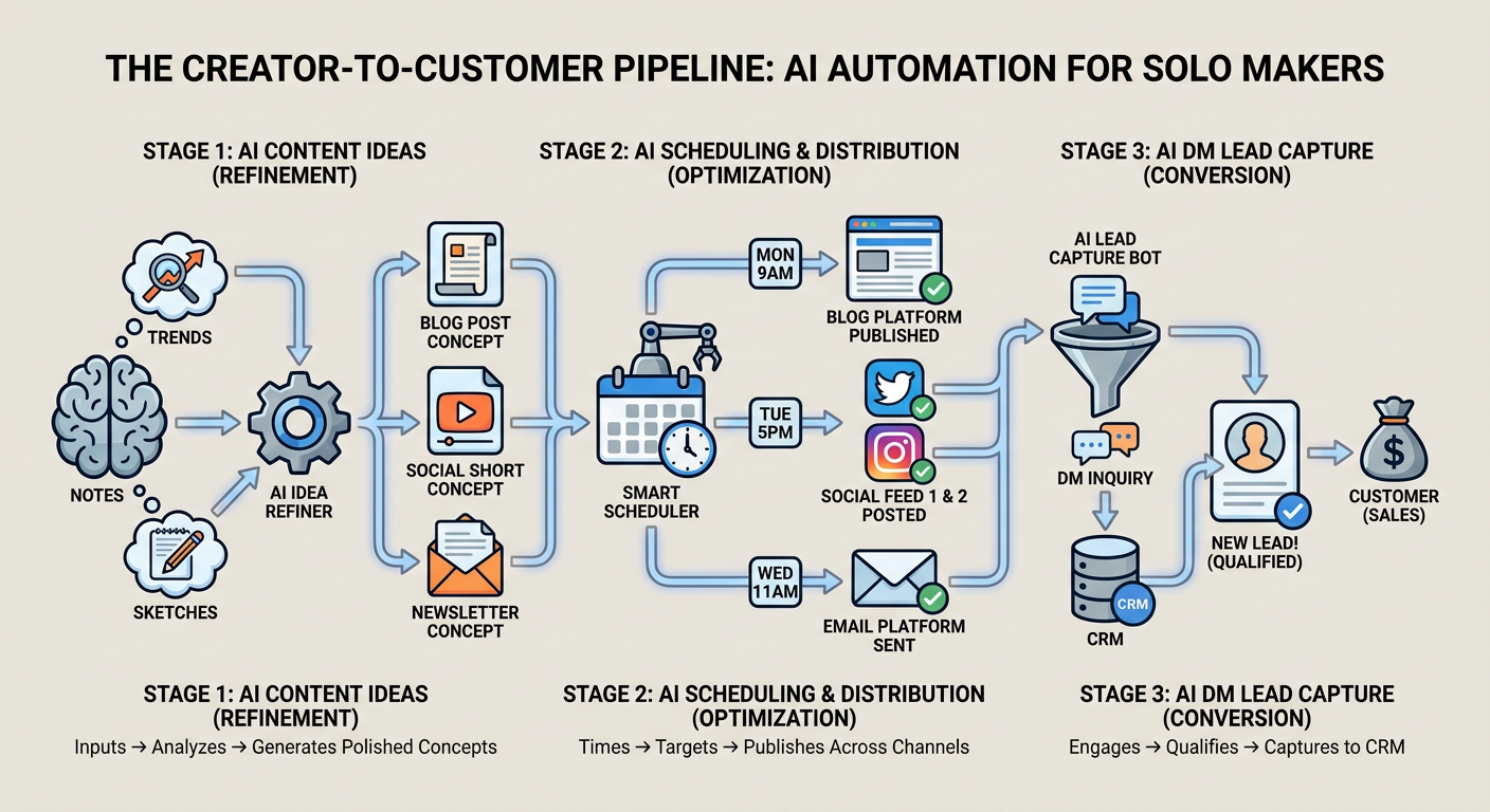 The Creator-to-Customer Pipeline using AI Automation