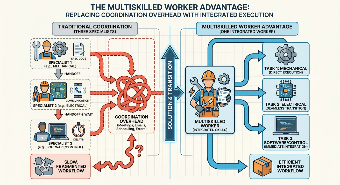 The Multiskilled Worker Advantage - Efficiency vs. Single-Trade Teams