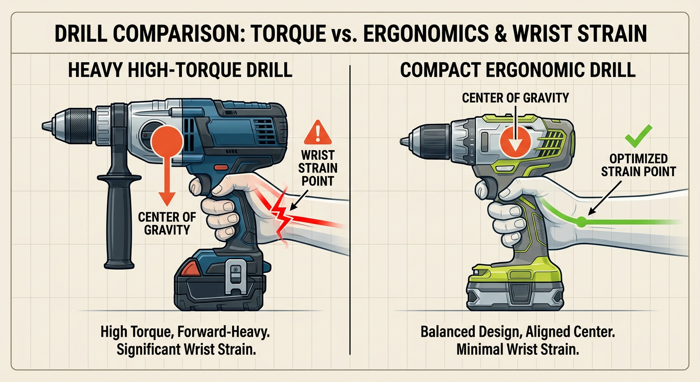 Comparison of Drill Ergonomics - Power vs. Maneuverability