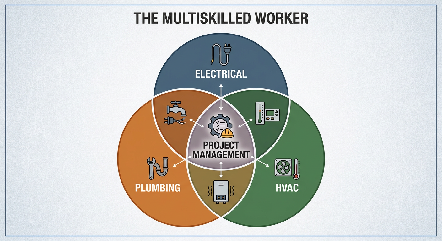 The Multiskilled Worker: Core Specialization vs. Cross-Disciplinary Knowledge