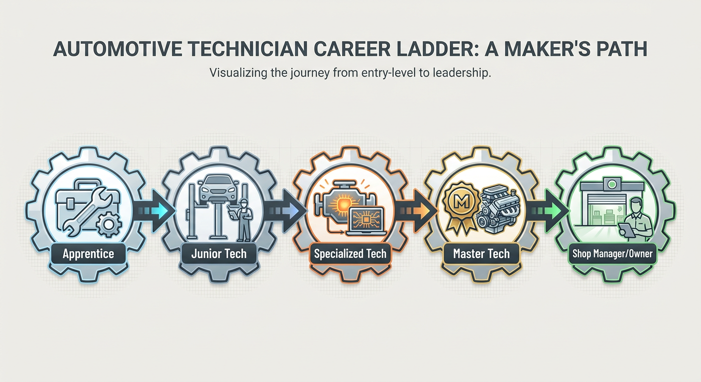 Career progression path for Automotive Technicians