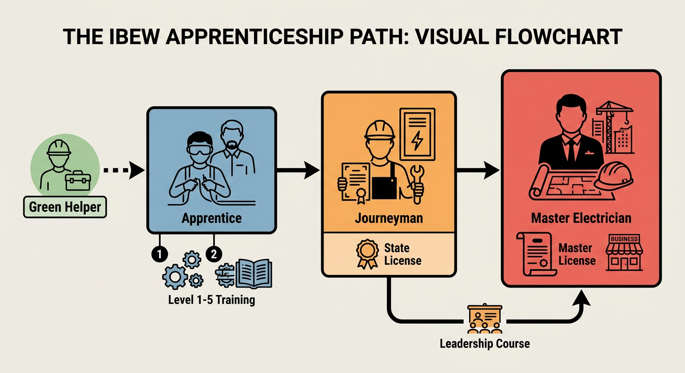 The IBEW Apprenticeship Path: From Green Helper to Journeyman